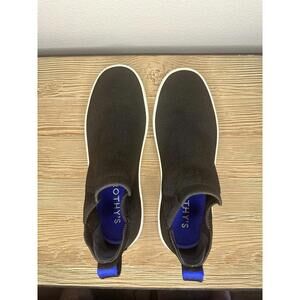 Rothy's Black Blue White Chelsea  Slip-On Athletic Sneakers 8.5